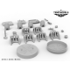 КОМПЛЕКТ ЗАГЛУШЕК И КОЛОДОК ДЛЯ СУ-34 - РАСШИРЕННЫЙ  1/32
