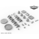 КОМПЛЕКТ ЗАГЛУШЕК И КОЛОДОК ДЛЯ СУ-34 - РАСШИРЕННЫЙ  1/32