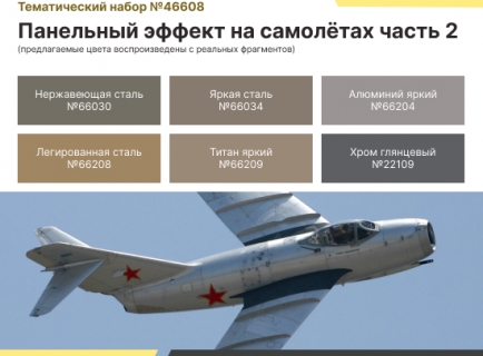 НАБОР АКРИЛОВЫХ КРАСОК: ВВС СССР И ВКС РФ — ПАНЕЛЬНЫЙ ЭФФЕКТ НА САМОЛЁТАХ. ЧАСТЬ 2