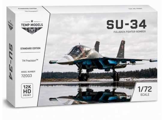 МОДЕЛЬ САМОЛЕТА СУ-34  STANDARD EDITION 1/72